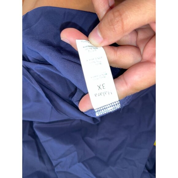 NWT Halara Navy Blue Breezeful Flowy Asymmetric Midi Dress Size 3x Womens - Picture 8 of 8